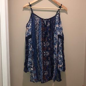 American rag cold shoulder dress size small